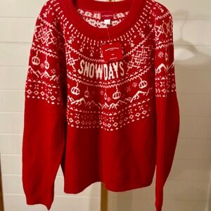 WonderShop AT TARGET Red White Snow Days‎ Fair Isle Winter Sweater XXL